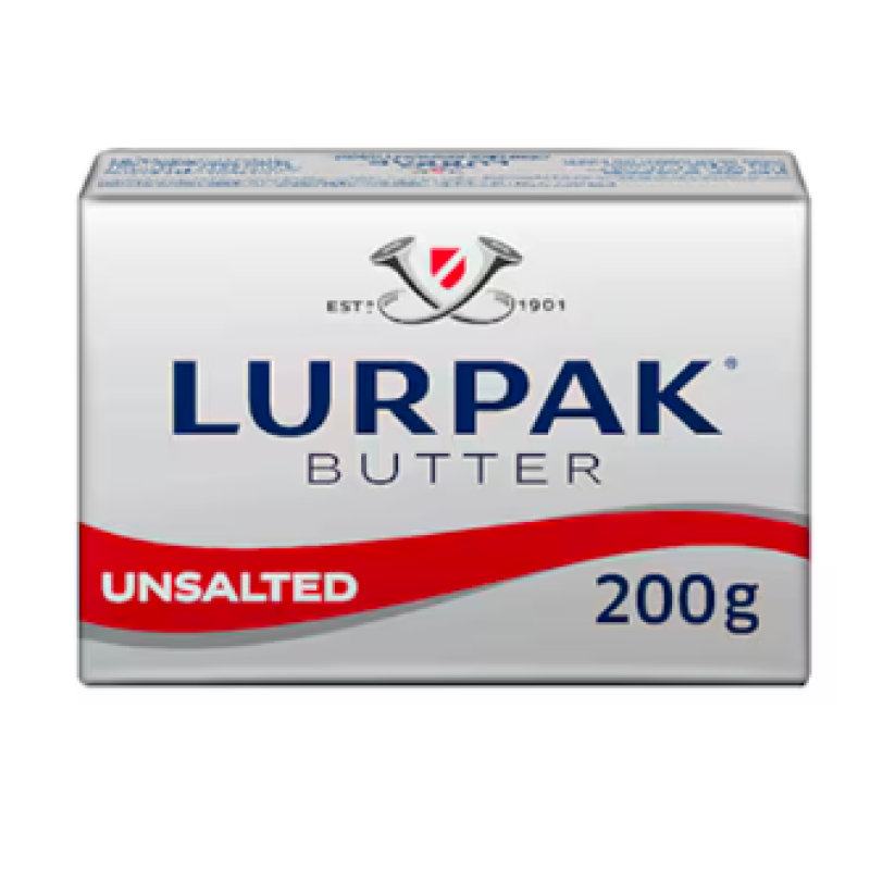 Lurpak Butter Block Unsalted 200GR