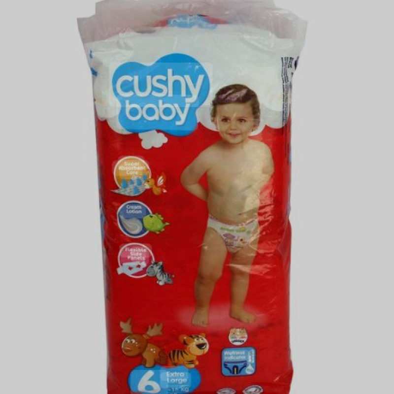 Cushy Baby Size 6 Extra Large Diapers