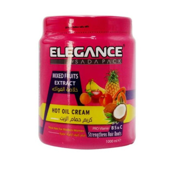 كريم زيت ساخن إليجانس من إلسادا، 1000 مل، بنكهة الفواكه المشكلة