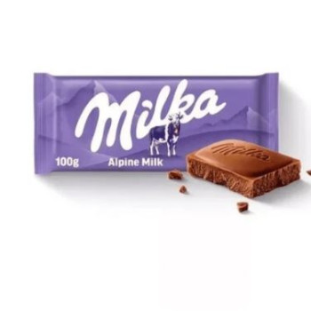 ميلكا ألباين شوكولاتة لوح، 100 غرام