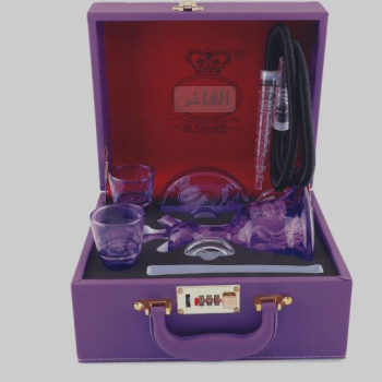 Al Fakher Glass Hookah - Purple