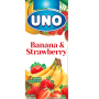 Uno Juice Strawberry And Banana Carton 1L