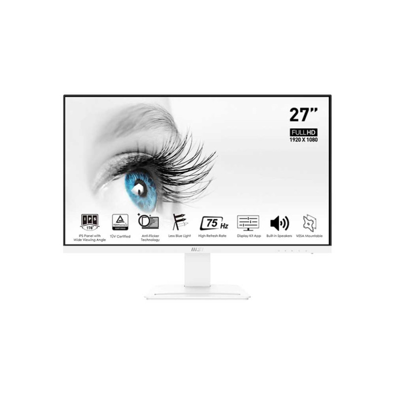 MONITOR MSI PRO MP273 WHITE 27 INCH FULL HD IPS